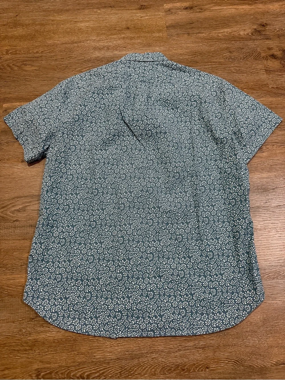 J. Crew Secret Wash Floral Print Shirt Organic Cotton Stretch Men’s Large